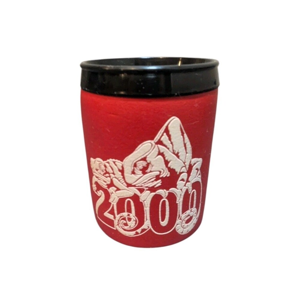 Vintage Y2K Budweiser Chameleon Can Holder Koozie Insulated Coozie Made In USA
